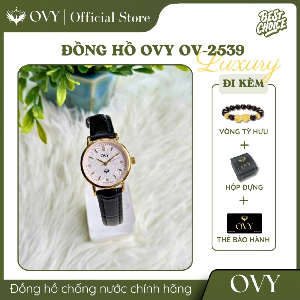 Đồng Hồ Nữ OBSIDIAN LEATH OVY OV-2539 CAO CẤP Đồng Hồ Nữ OBSIDIAN LEATH OVY OV-2539 CAO CẤP
